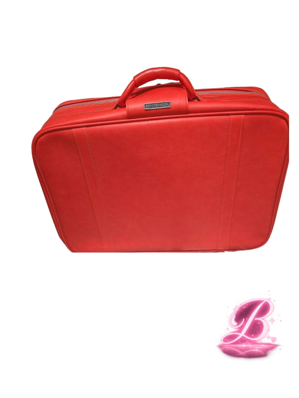 Vintage Samsonite Royal Traveler Sidekick Suitcase - Red